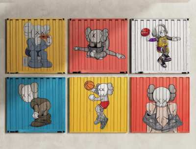 现代装饰画3D模型下载